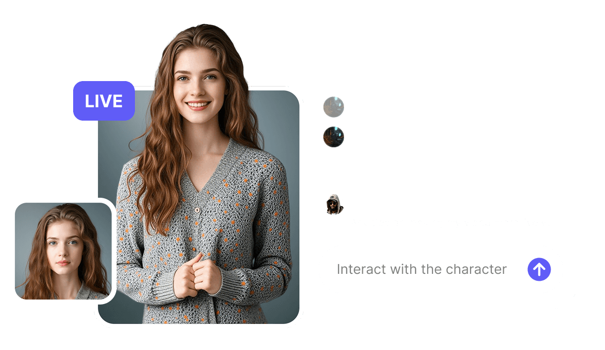 AI Live Streaming: Make Any Character Your Star Host